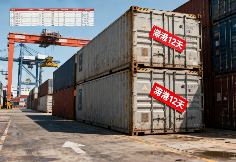 40HQ 集裝箱滯港 12 天！深圳英誠物流巧解滯港費危機，避免貨物被拍賣